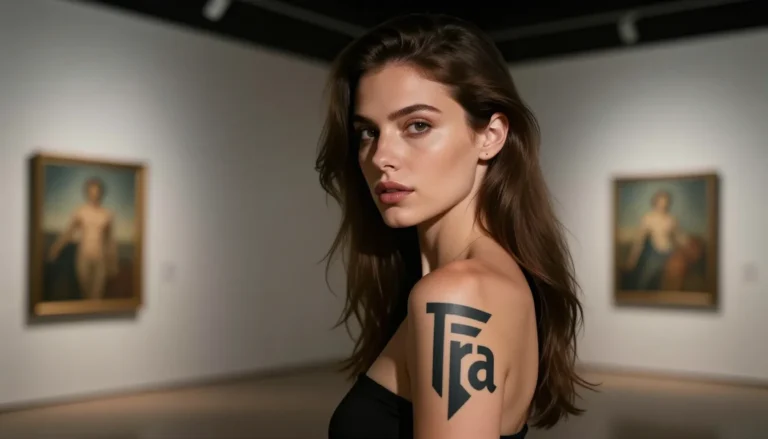 Geometric Ira style tattoo.