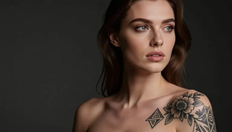 Тату на плечо девушке со смыслом