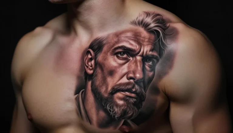 Aged and beautiful tattoo.