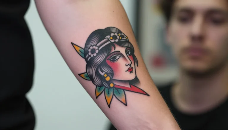 Comparison between old school and new style tattoo designs.