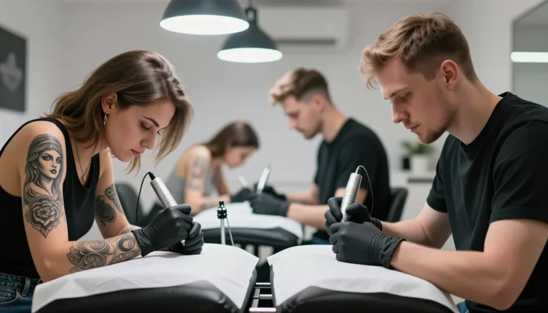 Clean Tattoo Studio Interior