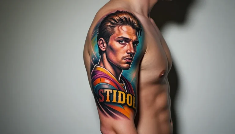 Colorful New School Tattoo Sleeve.