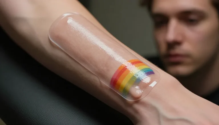 Freshly healed tattoo with proper aftercare cream.