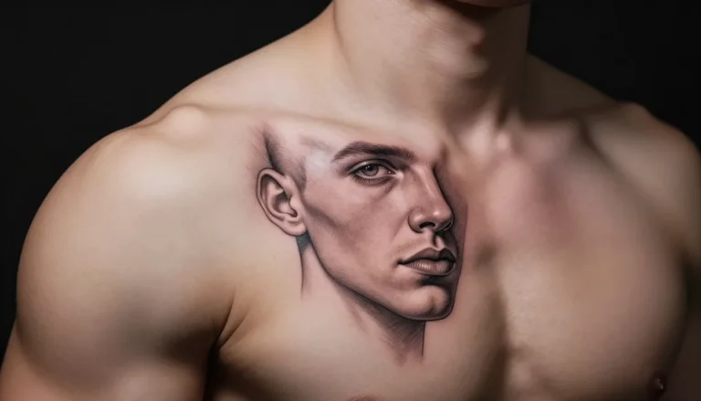 Sketch style tattoo example