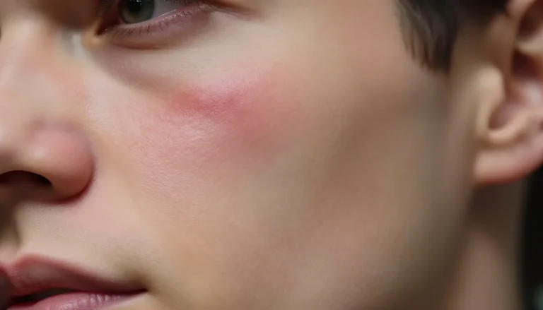 Close-up shot of a freshly tattooed skin during healing process.