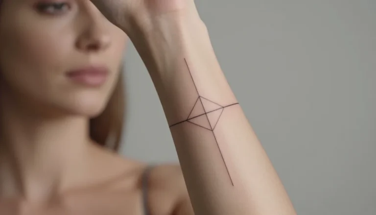 Delicate geometric tattoo