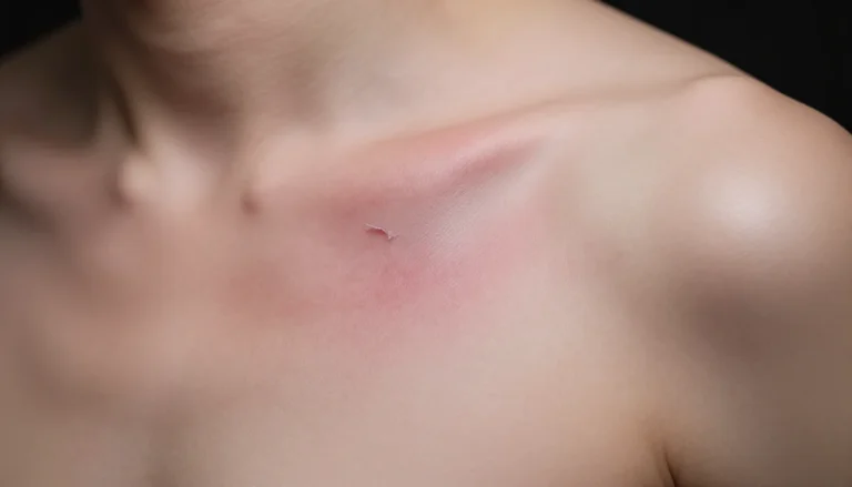 Шелушащаяся свежая татуировка.