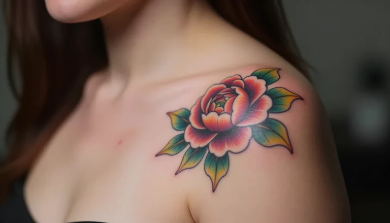 Fresh tattoo showing possible irritation.