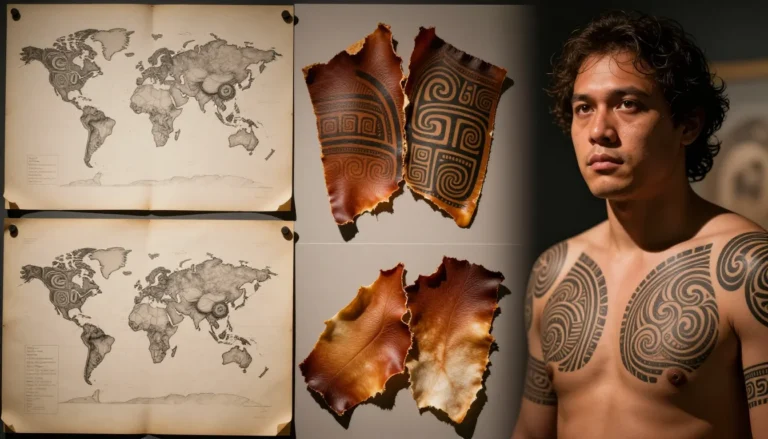 Ancient artifacts showing historical tattoos