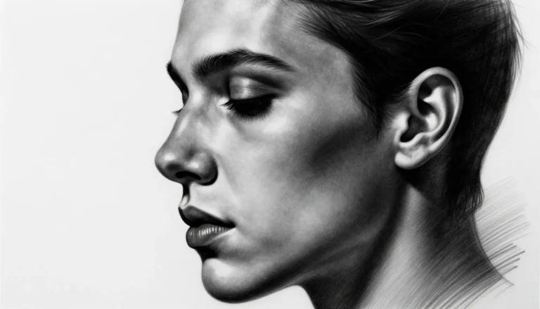 Безликий тату эскиз в стиле реализм