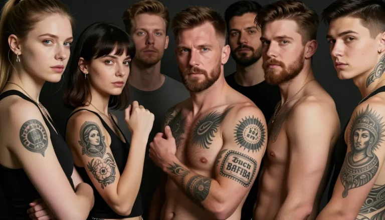 Diverse collection of meaningful tattoos