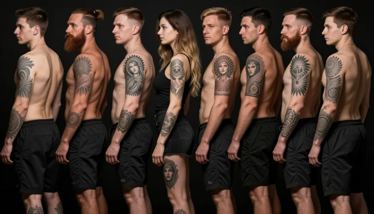 Разнообразные татуировки на людях