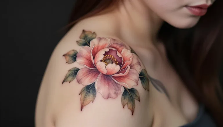 Floral Watercolor Tattoo