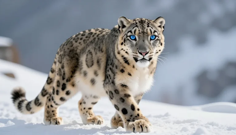 Majestic Snow Leopard Tattoo Concept