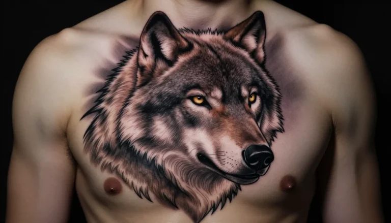 Majestic Wolf Head Tattoo - Symbolism and Variations