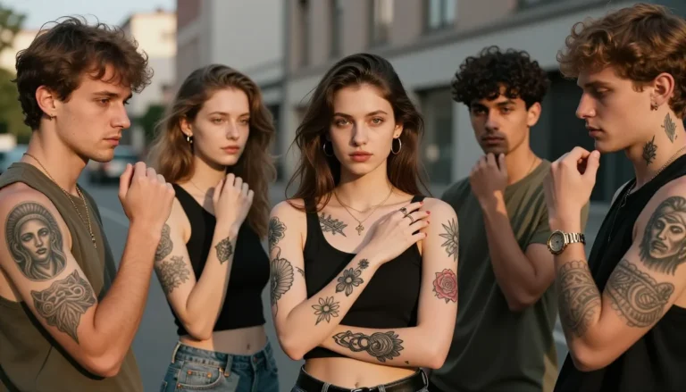 Stunning display of beautiful and unique tattoos.