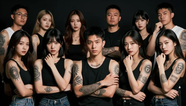 Разнообразные татуировки на людях.